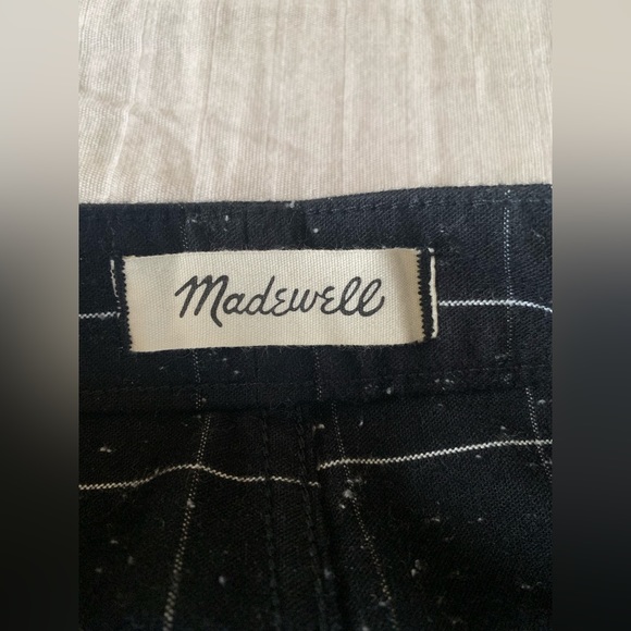 Madewell Slim Wide leg pants in black speckled windowpane size 27 - Picture 6 of 16